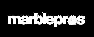 MarblePros logo in white text on black background